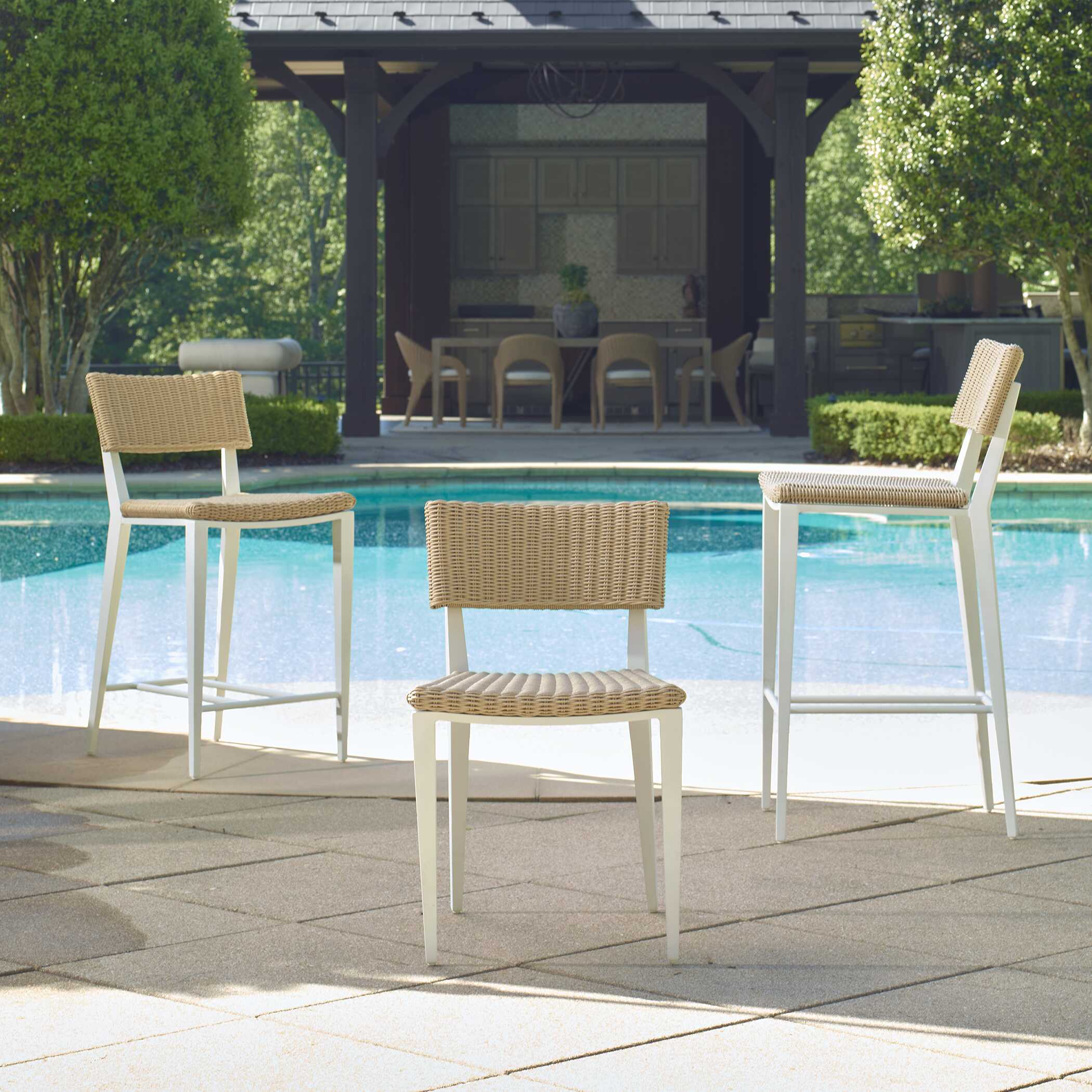 Uttermost Calbas White Outdoor Dining Chair