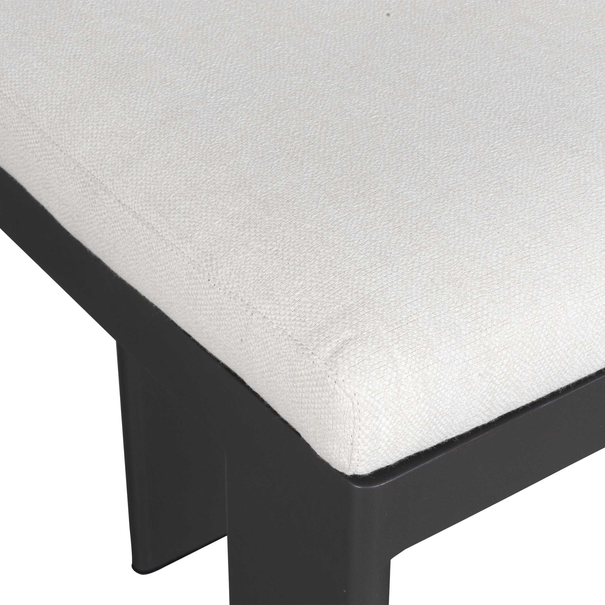 Uttermost Bolster Back White Outdoor Counter Stool