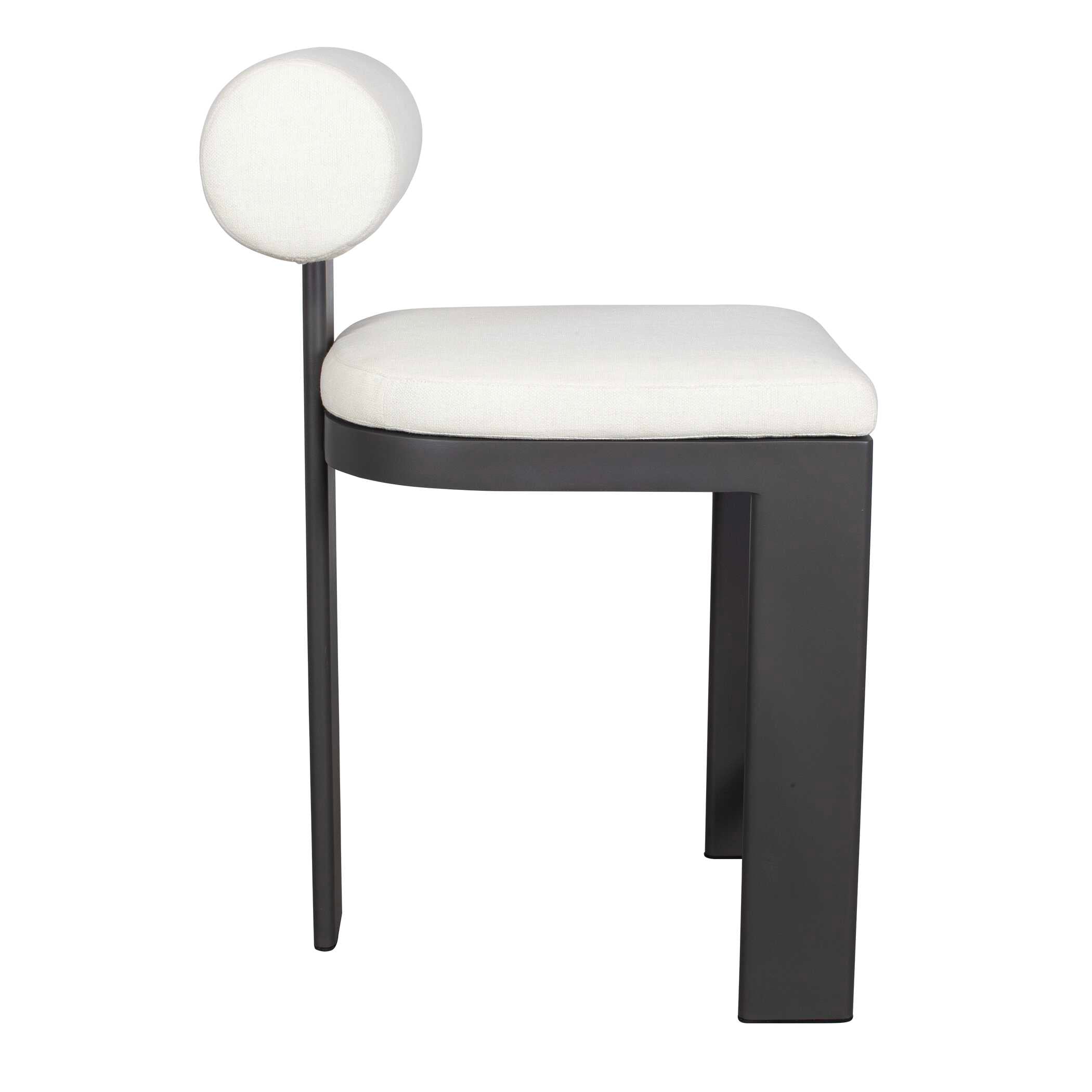 Uttermost Bolster Back White Outdoor Counter Stool
