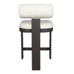 Uttermost Bolster Back White Outdoor Counter Stool