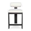Uttermost Bolster Back White Outdoor Counter Stool