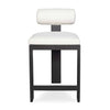 Uttermost Bolster Back White Outdoor Counter Stool