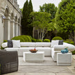 Uttermost Saltwater White Concrete Coffee Table