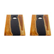 Uttermost Clearwood Black Cornhole Game - Set of 2