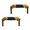 Uttermost Clearwood Black Cornhole Game - Set of 2