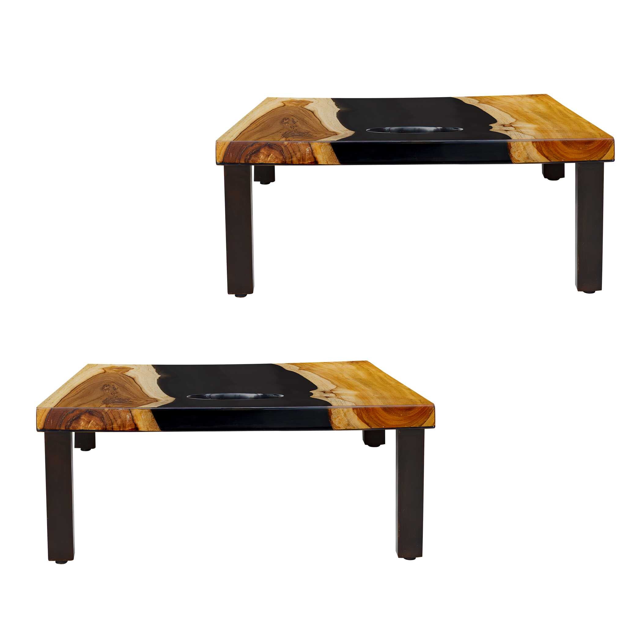 Uttermost Clearwood Black Cornhole Game - Set of 2
