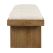 Uttermost Haden White Upholstery Bench