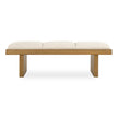 Uttermost Haden White Upholstery Bench