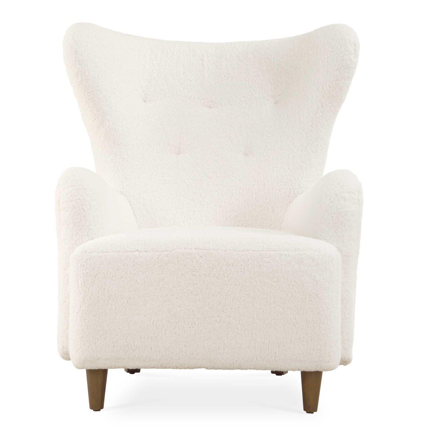 Uttermost Ingel White Wingback Armchair