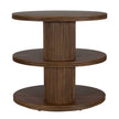 Uttermost Top Tier Oval Walnut Side Table