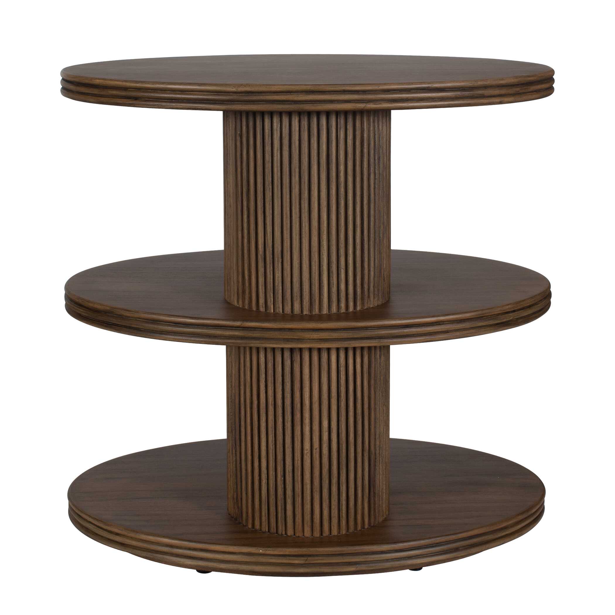 Uttermost Top Tier Oval Walnut Side Table