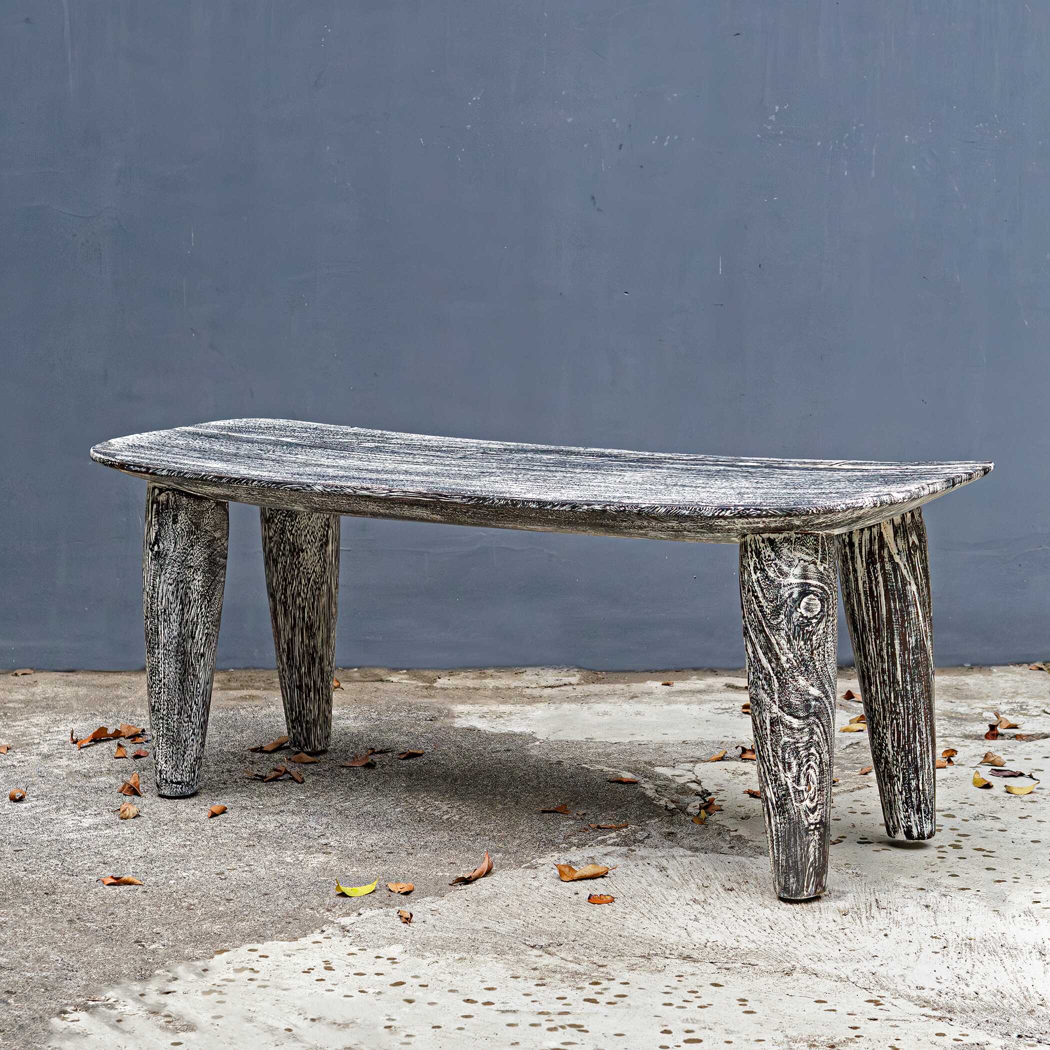 Uttermost Fade To Black Wood Bench