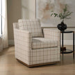 Uttermost Basie Casual Linen Swivel Chair