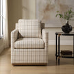 Uttermost Basie Casual Linen Swivel Chair