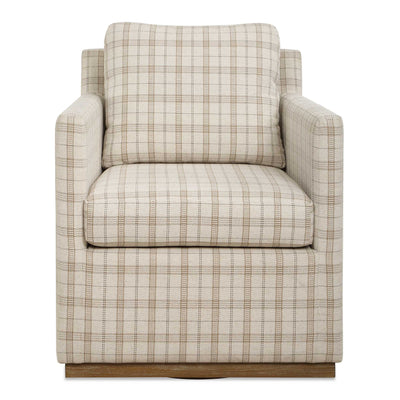 Uttermost Basie Casual Linen Swivel Chair