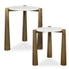 Uttermost Claridge White Marble Nesting Tables - Set of 2