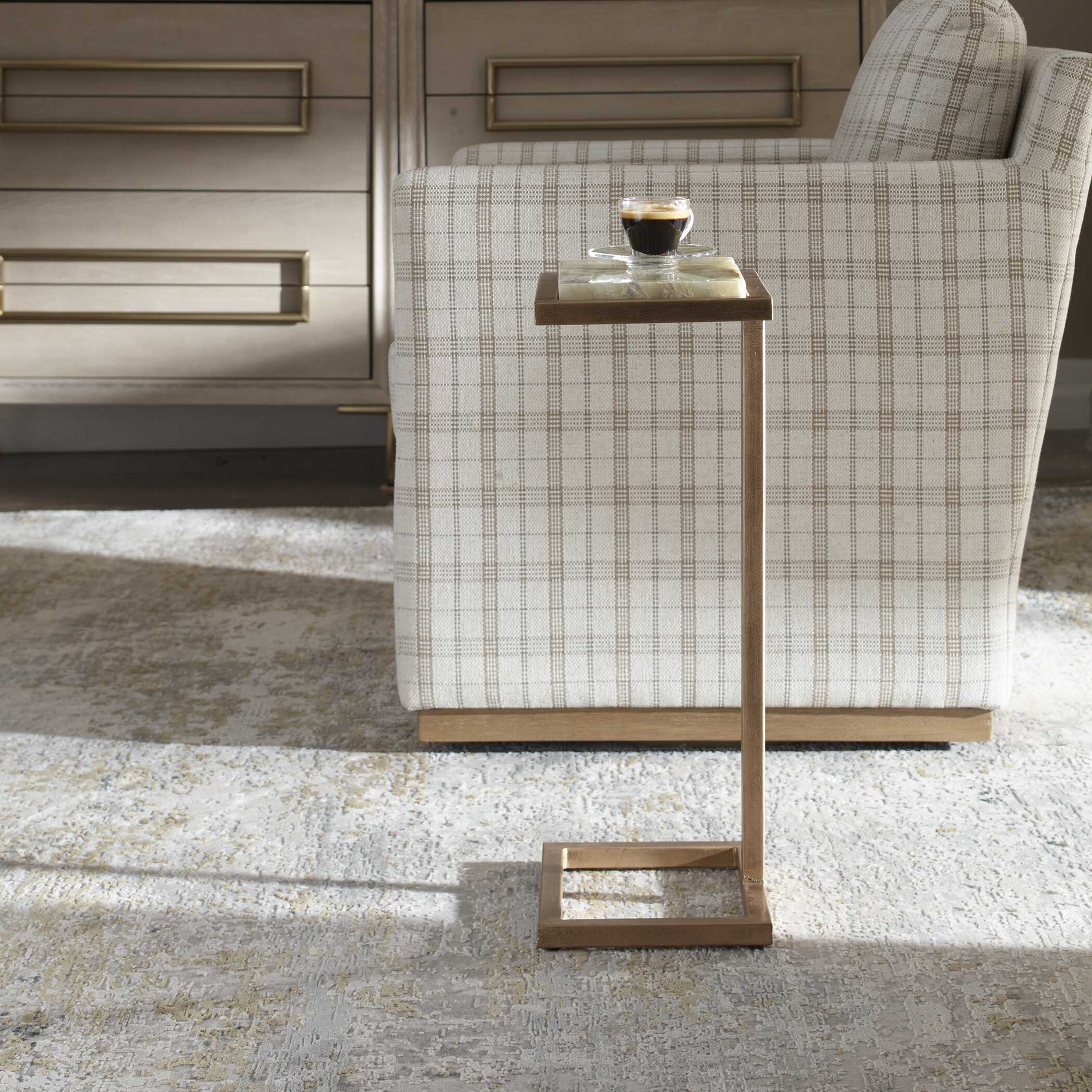 Uttermost Gamora Marble Drink Table