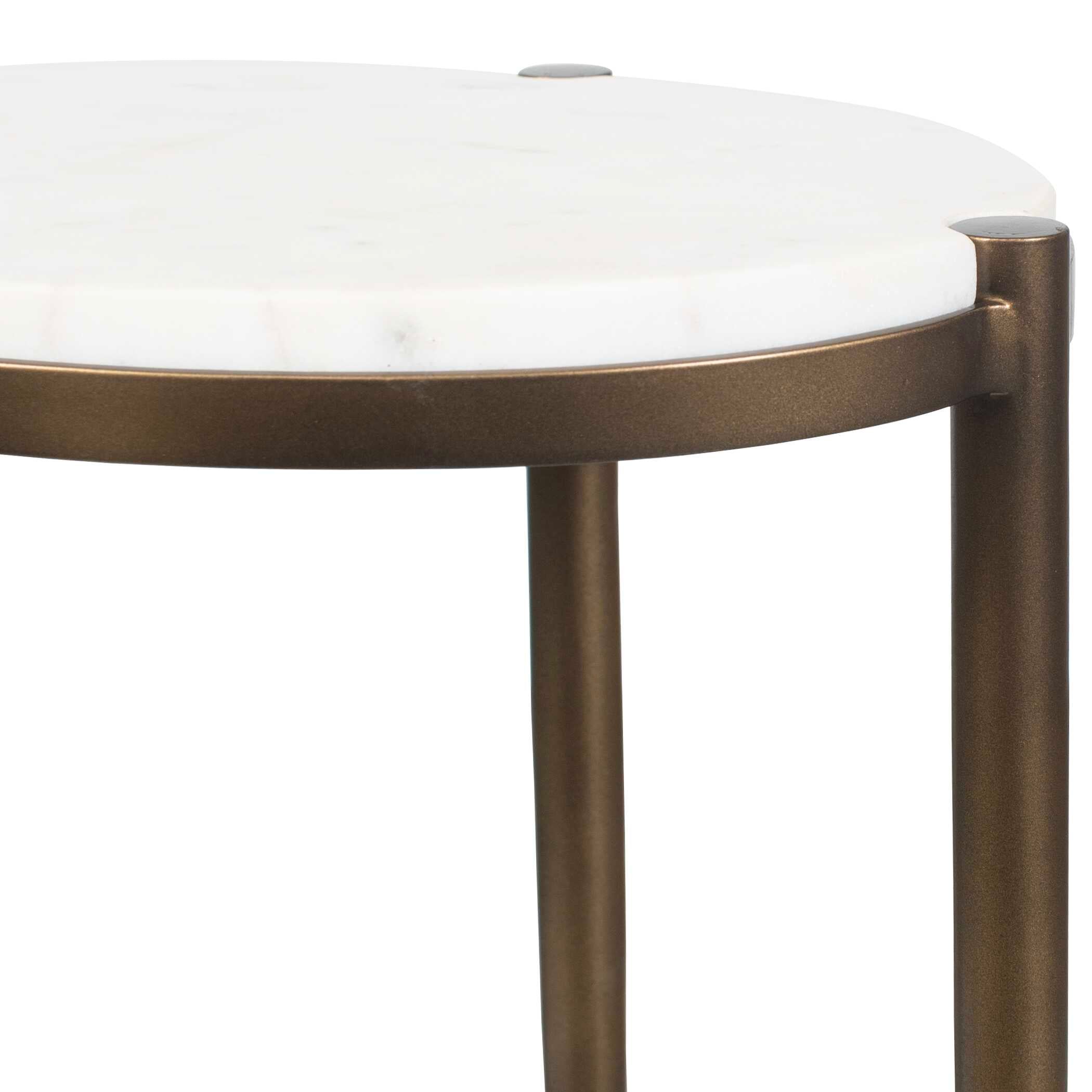 Uttermost Mercier Round Marble Accent Table