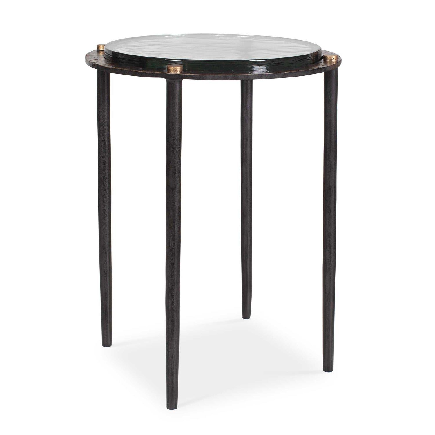 Uttermost Kennington Round Glass Accent Table