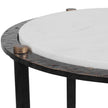 Uttermost Wren Round White Marble Accent Table
