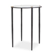 Uttermost Wren Round White Marble Accent Table