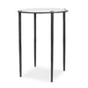 Uttermost Wren Round White Marble Accent Table