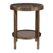 Uttermost Cusano Round Dark Marble Accent Table
