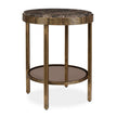 Uttermost Cusano Round Dark Marble Accent Table