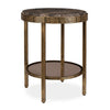 Uttermost Cusano Round Dark Marble Accent Table