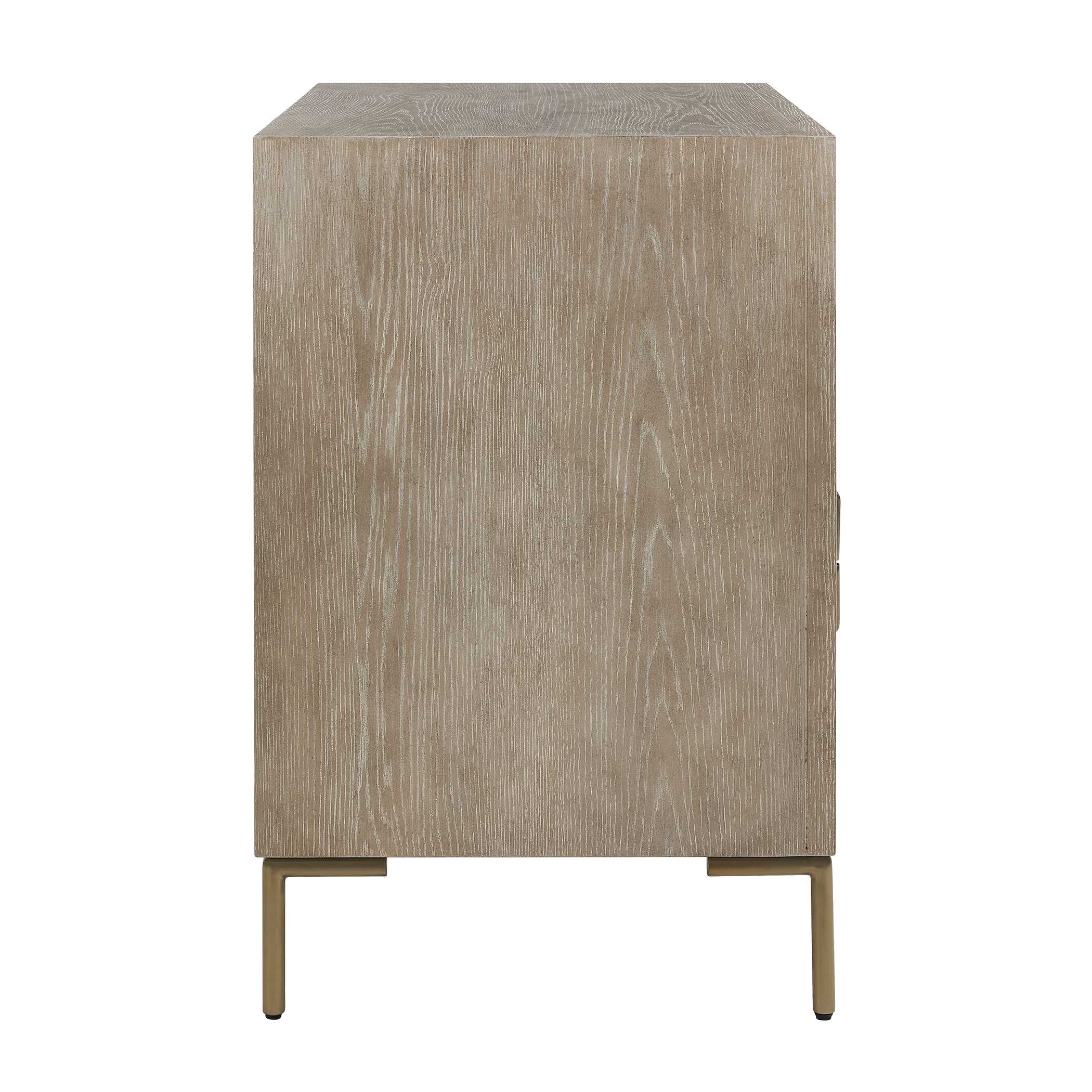 Uttermost Alessia Modern Light Oak Side Table