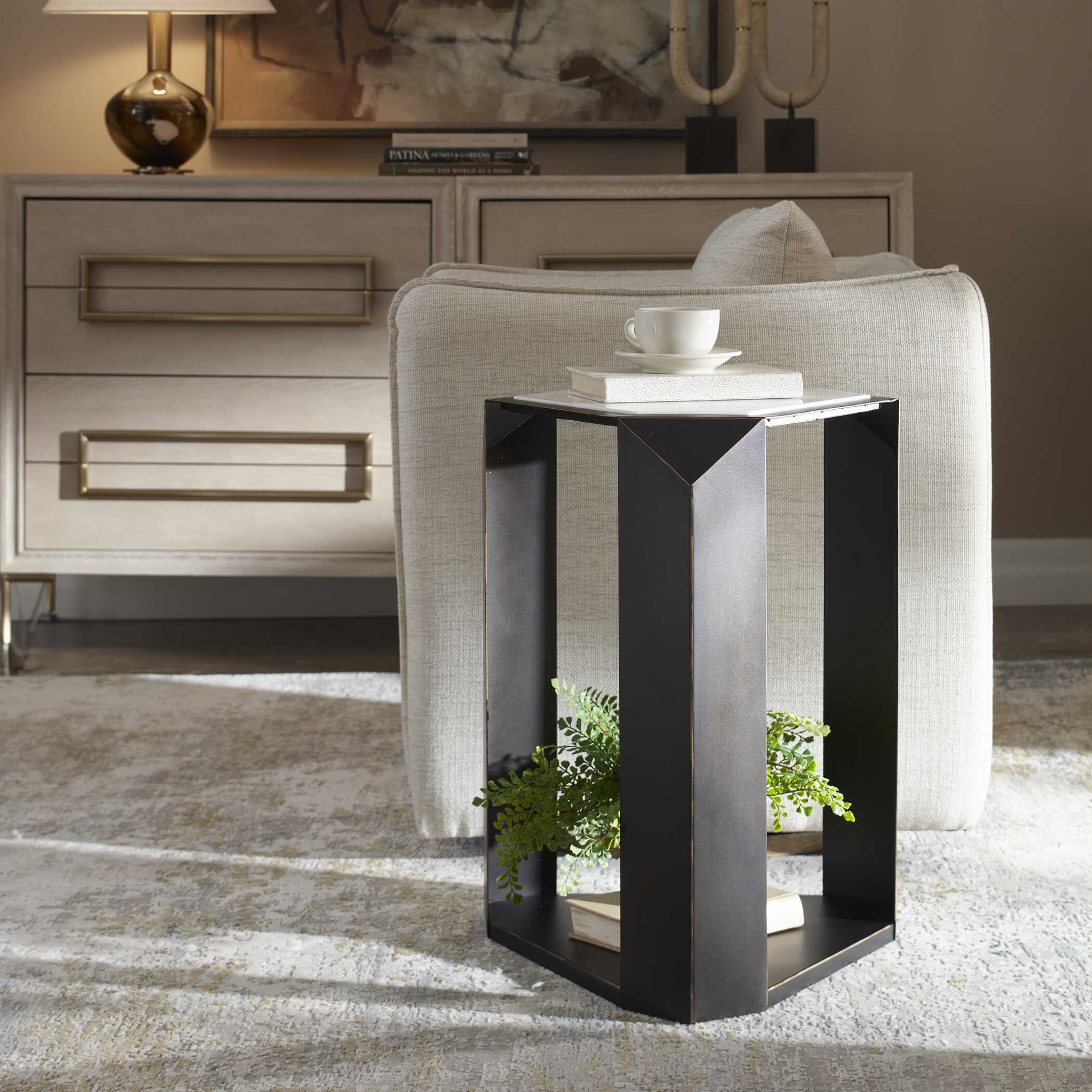 Uttermost Keenan Geometric Accent Table