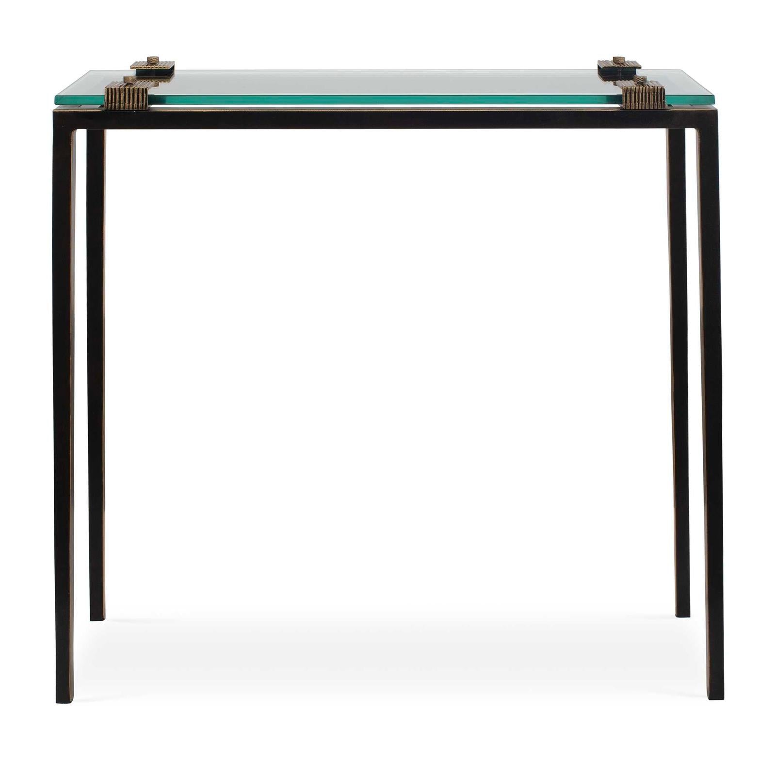 Uttermost Averona Glass Top Accent Table