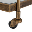 Uttermost Scarritt Antique Brass Bar Cart