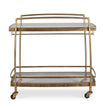 Uttermost Scarritt Antique Brass Bar Cart