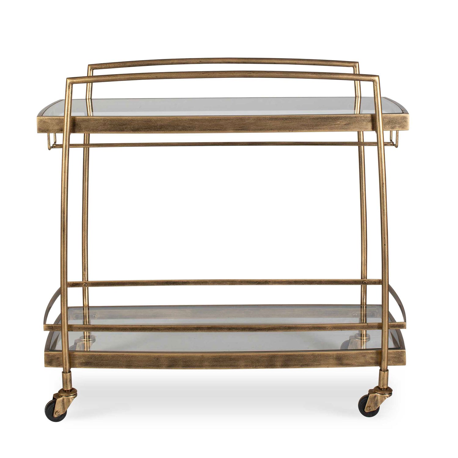 Uttermost Scarritt Antique Brass Bar Cart