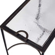 Uttermost Eisen Textured Glass Accent Table