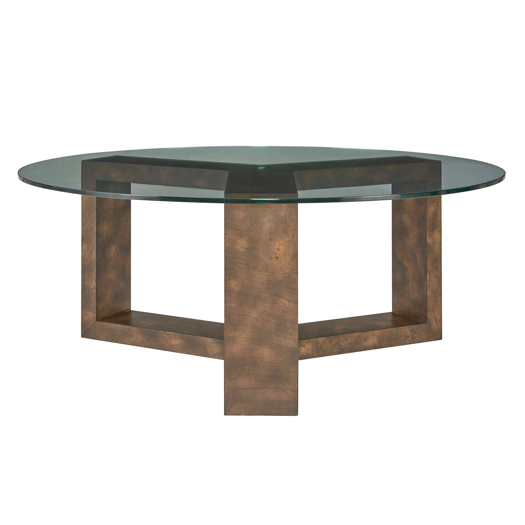 Uttermost Ignis Round Glass Coffee Table