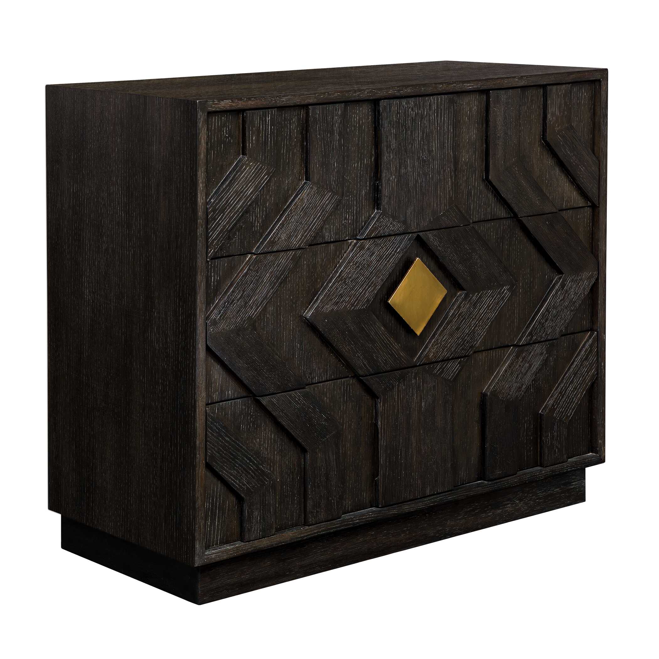 Uttermost Faulkner 3 Drawer Modern Chest