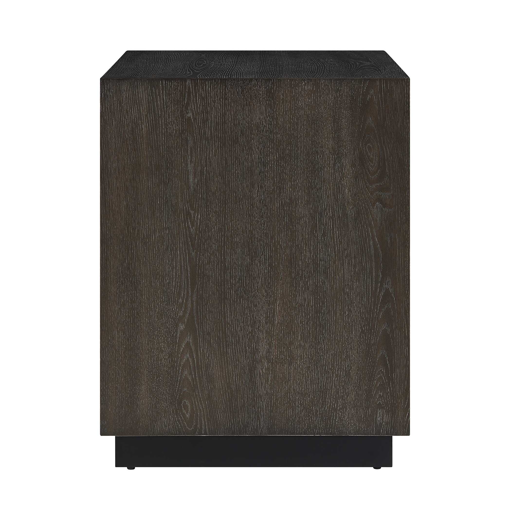 Uttermost Barrett Dark Charcoal Oak Cabinet