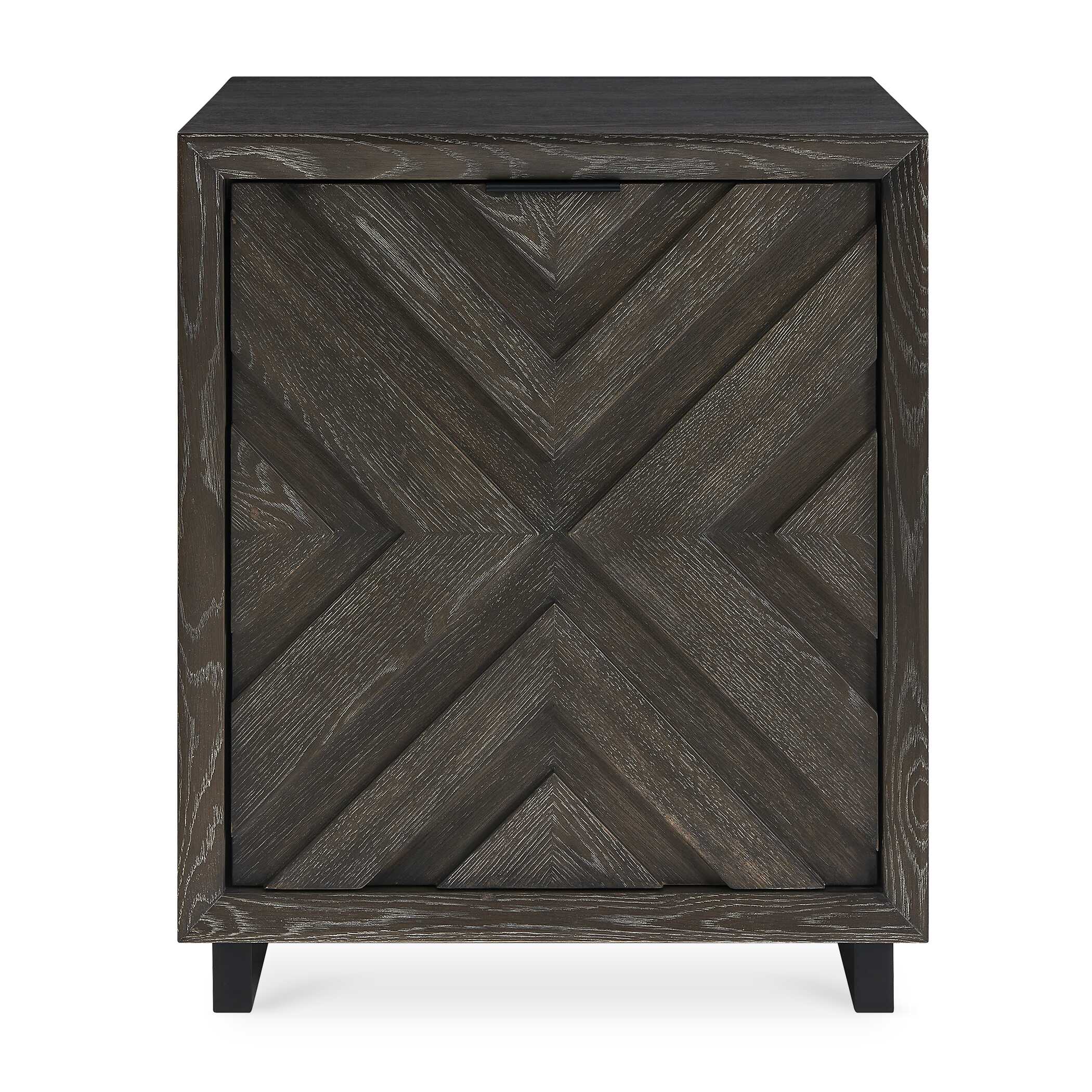 Uttermost Barrett Dark Charcoal Oak Cabinet