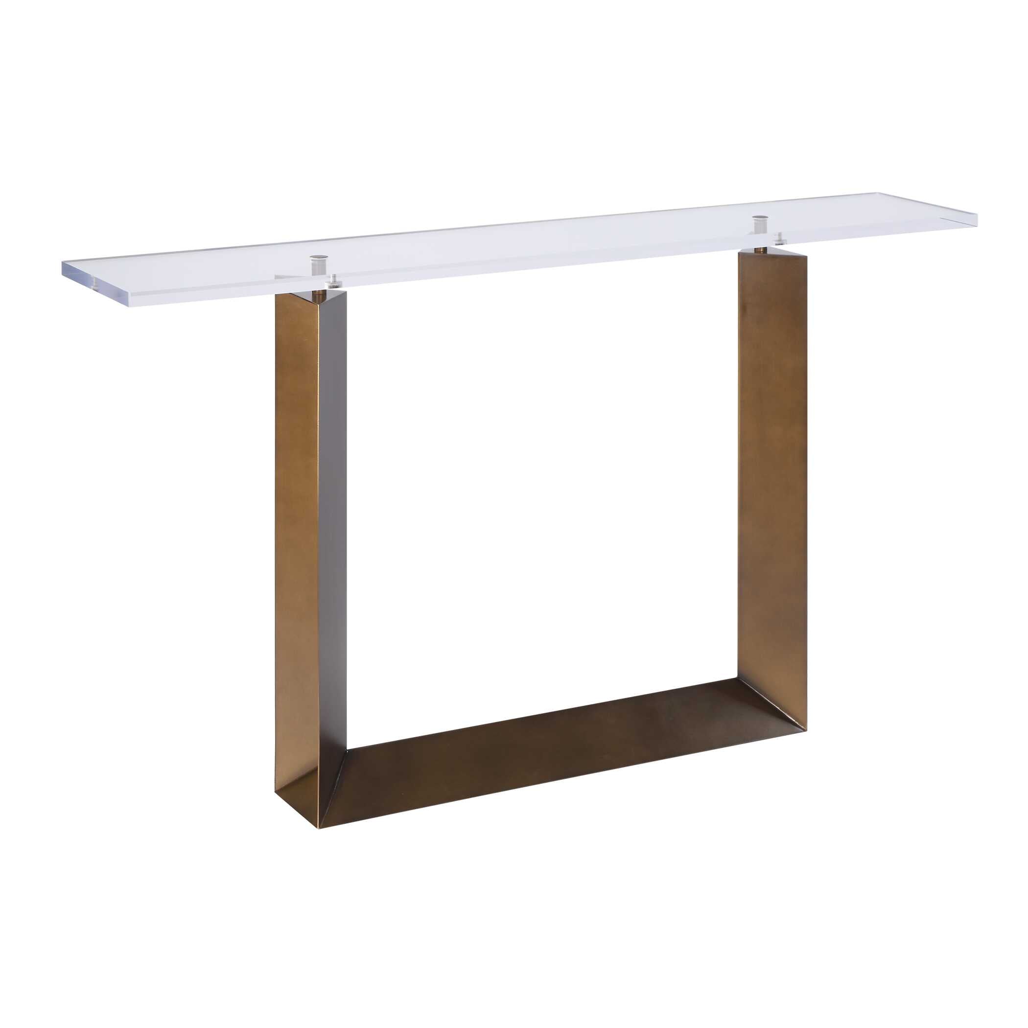 Uttermost McElroy Modern Bronze Console Table