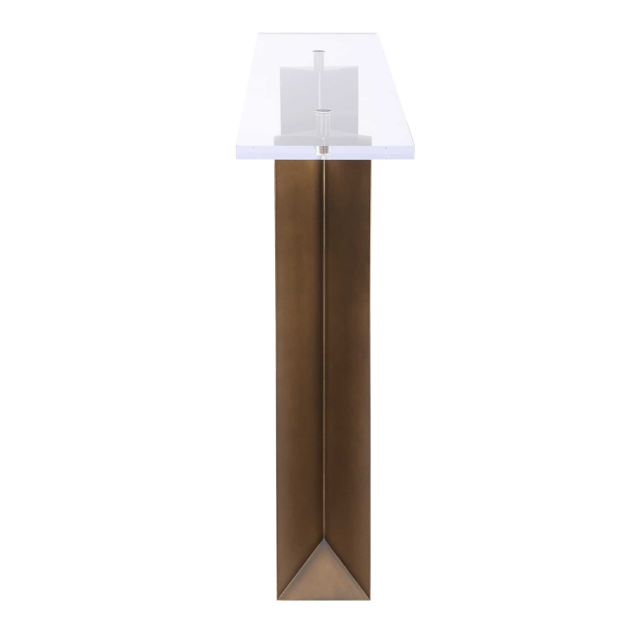 Uttermost McElroy Modern Bronze Console Table