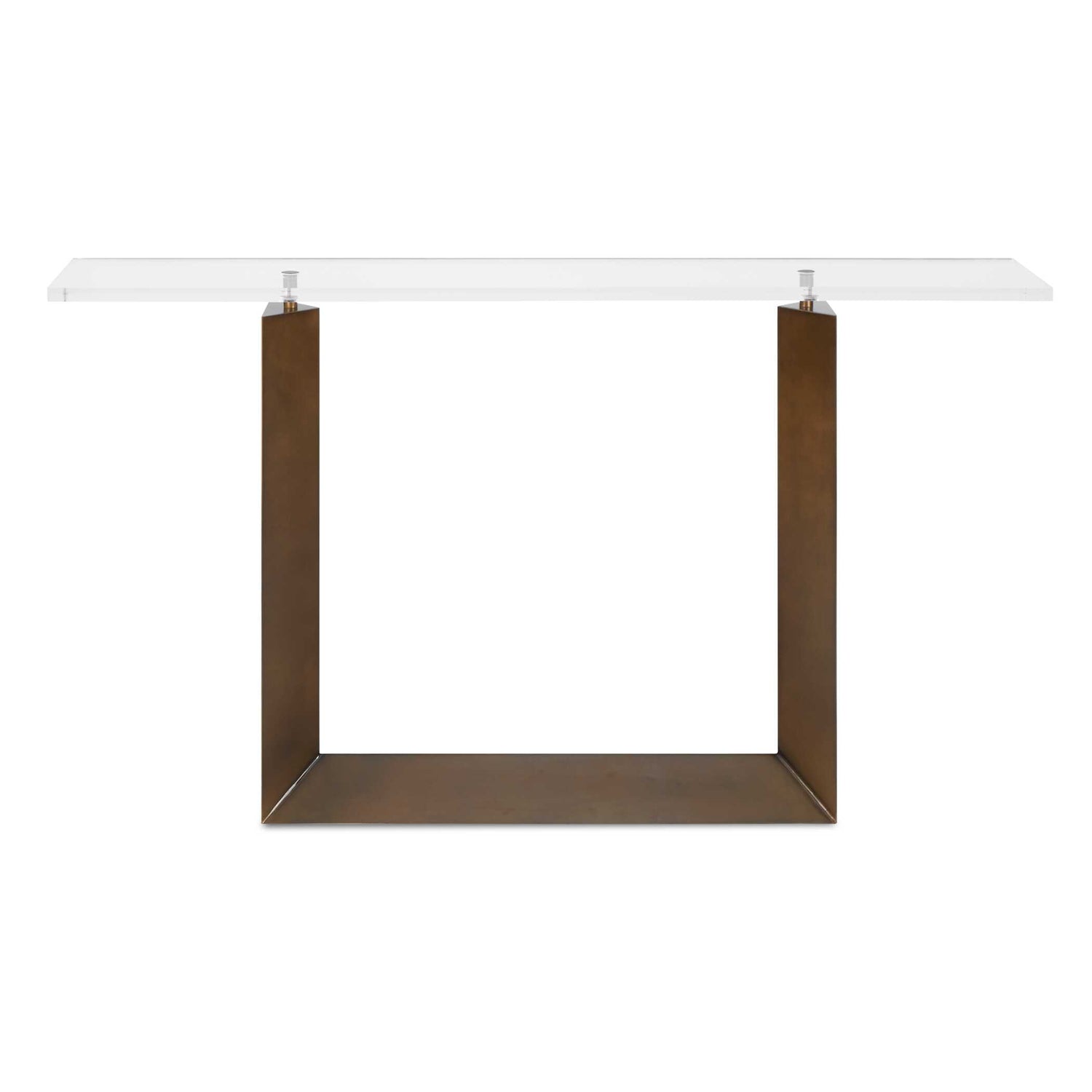 Uttermost McElroy Modern Bronze Console Table