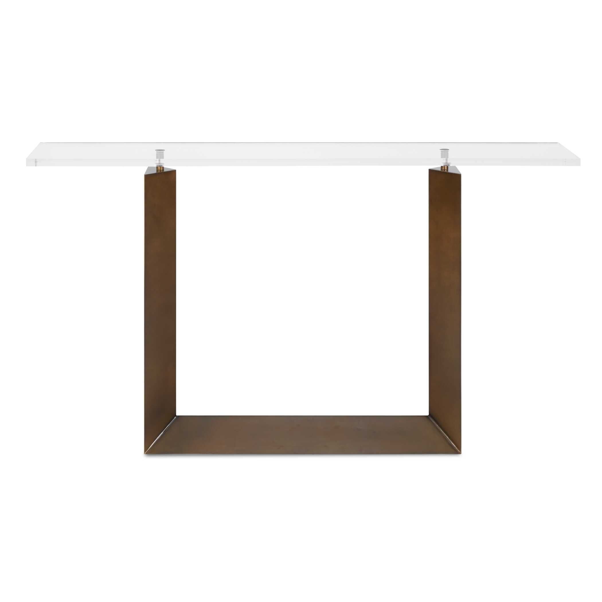 Uttermost McElroy Modern Bronze Console Table