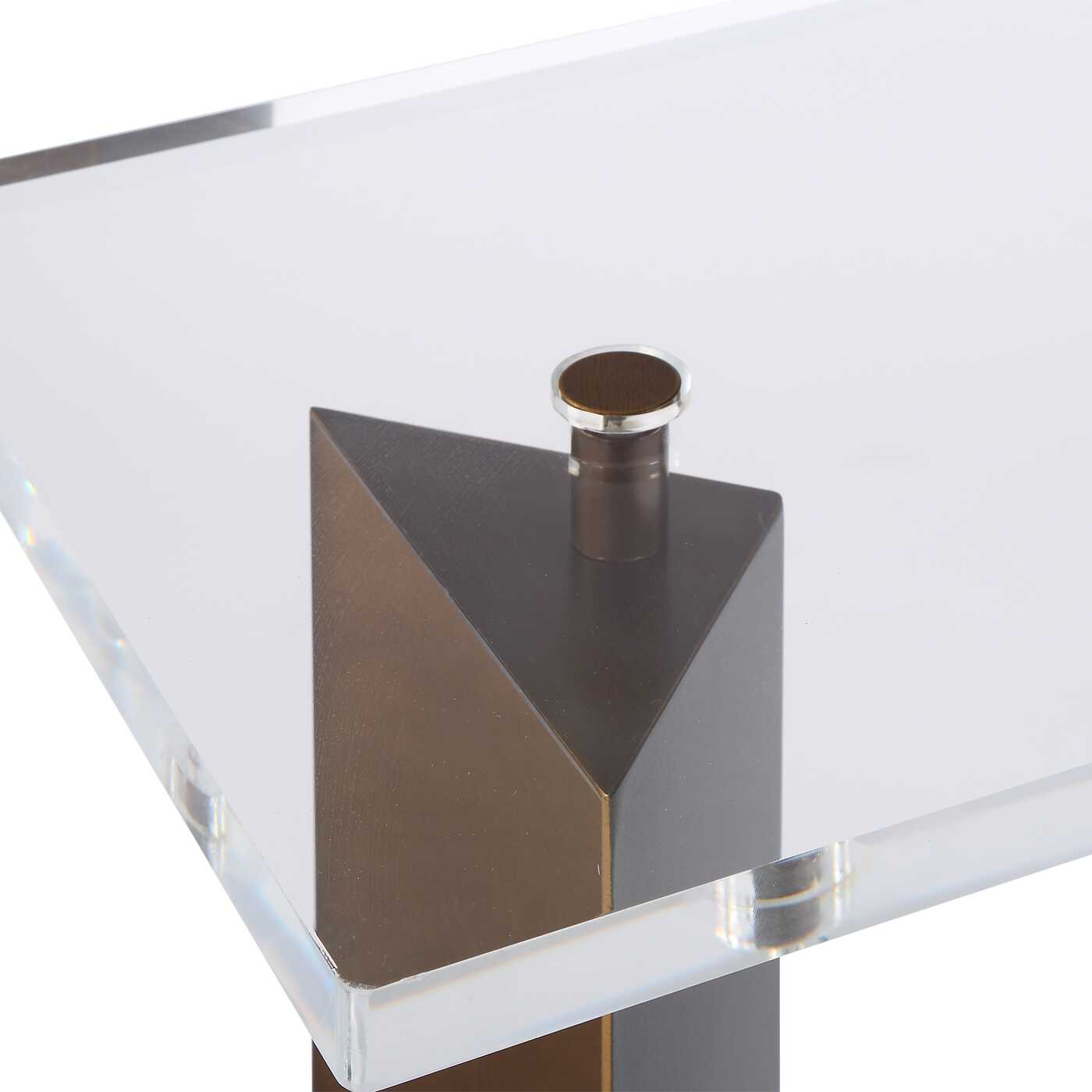 Uttermost McElroy Modern Bronze Side Table
