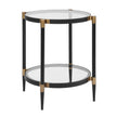 Uttermost Chadid Round Glass Side Table