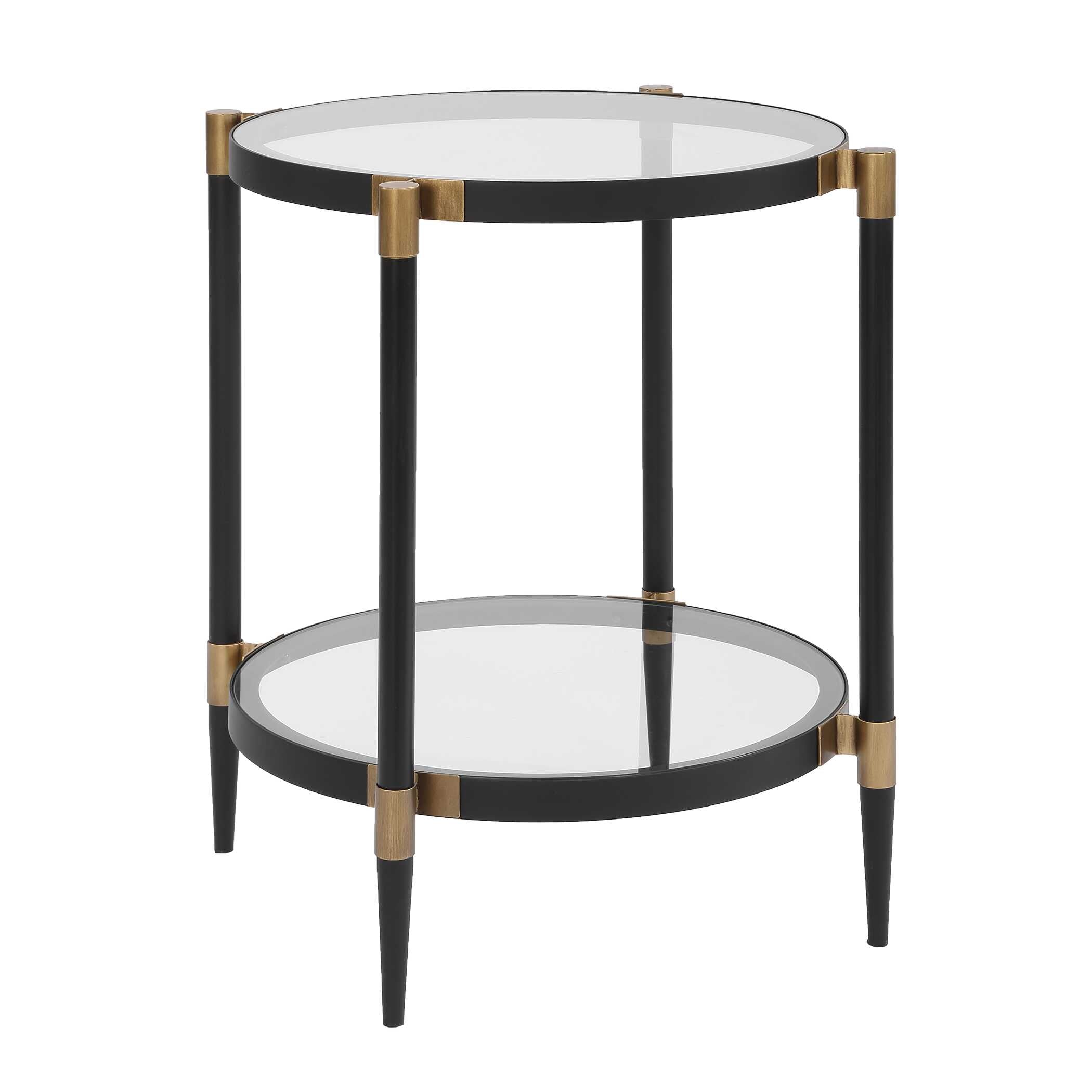 Uttermost Chadid Round Glass Side Table