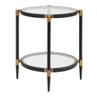 Uttermost Chadid Round Glass Side Table