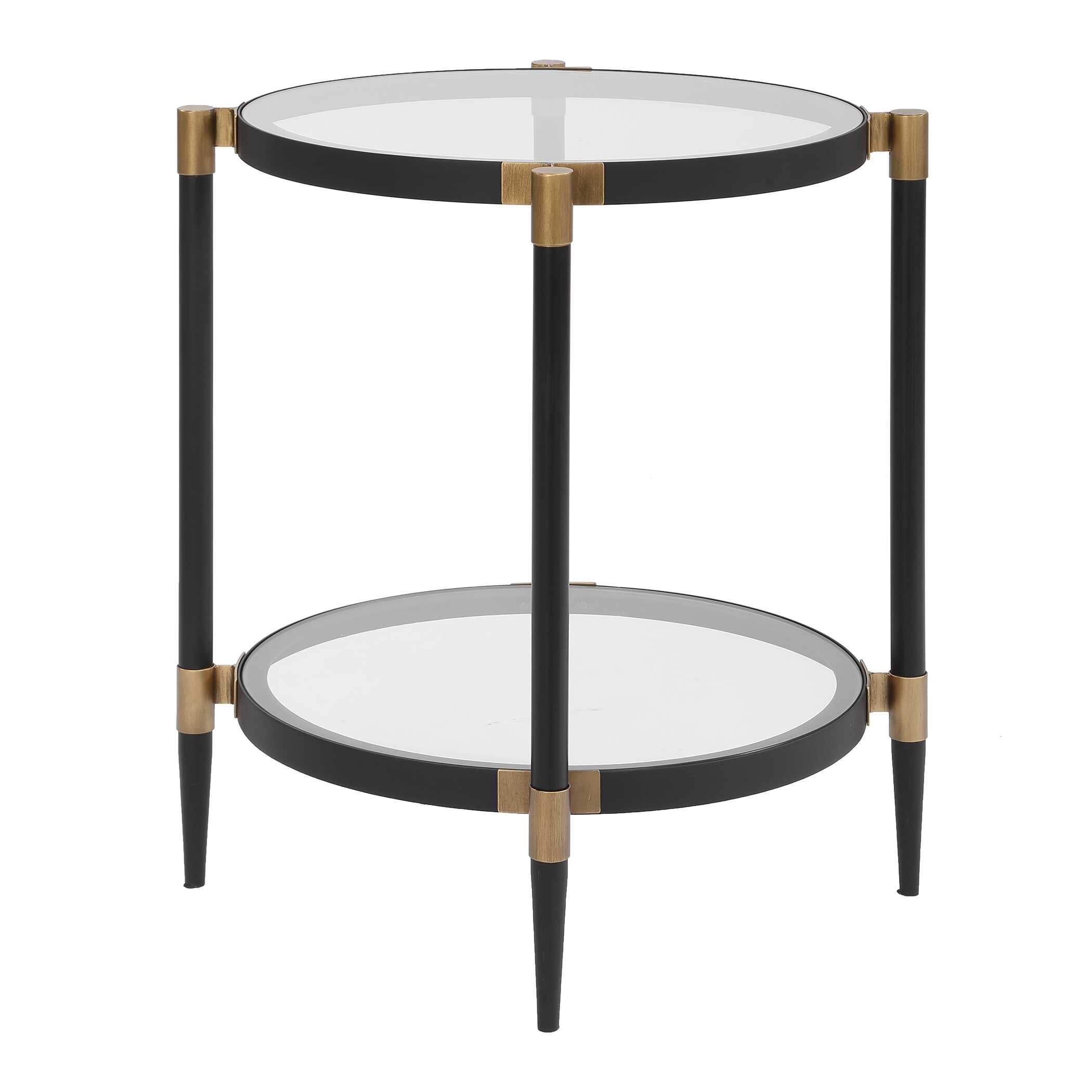 Uttermost Chadid Round Glass Side Table