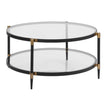 Uttermost Chadid Round Glass Coffee Table